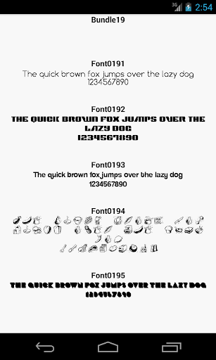 Fonts for FlipFont 19