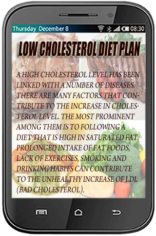 Low Cholesterol Diet Plan