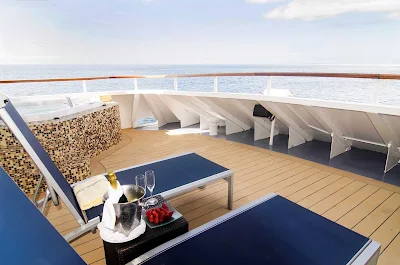 Picture yourself taking in the scenery with a bottle of champange on your private deck aboard Celebrity Xpedition.