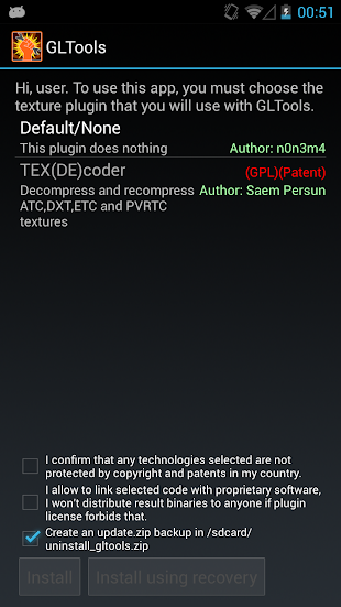  GLTools [root] (gfx optimizer)- screenshot thumbnail 