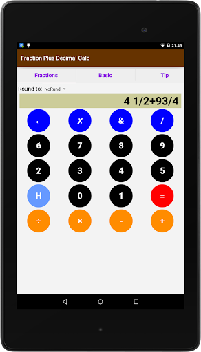 Fraction Plus Decimal Calc