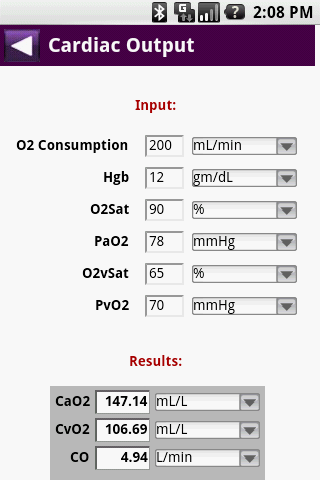 MedCalc 3000 Cardiac Screen 3