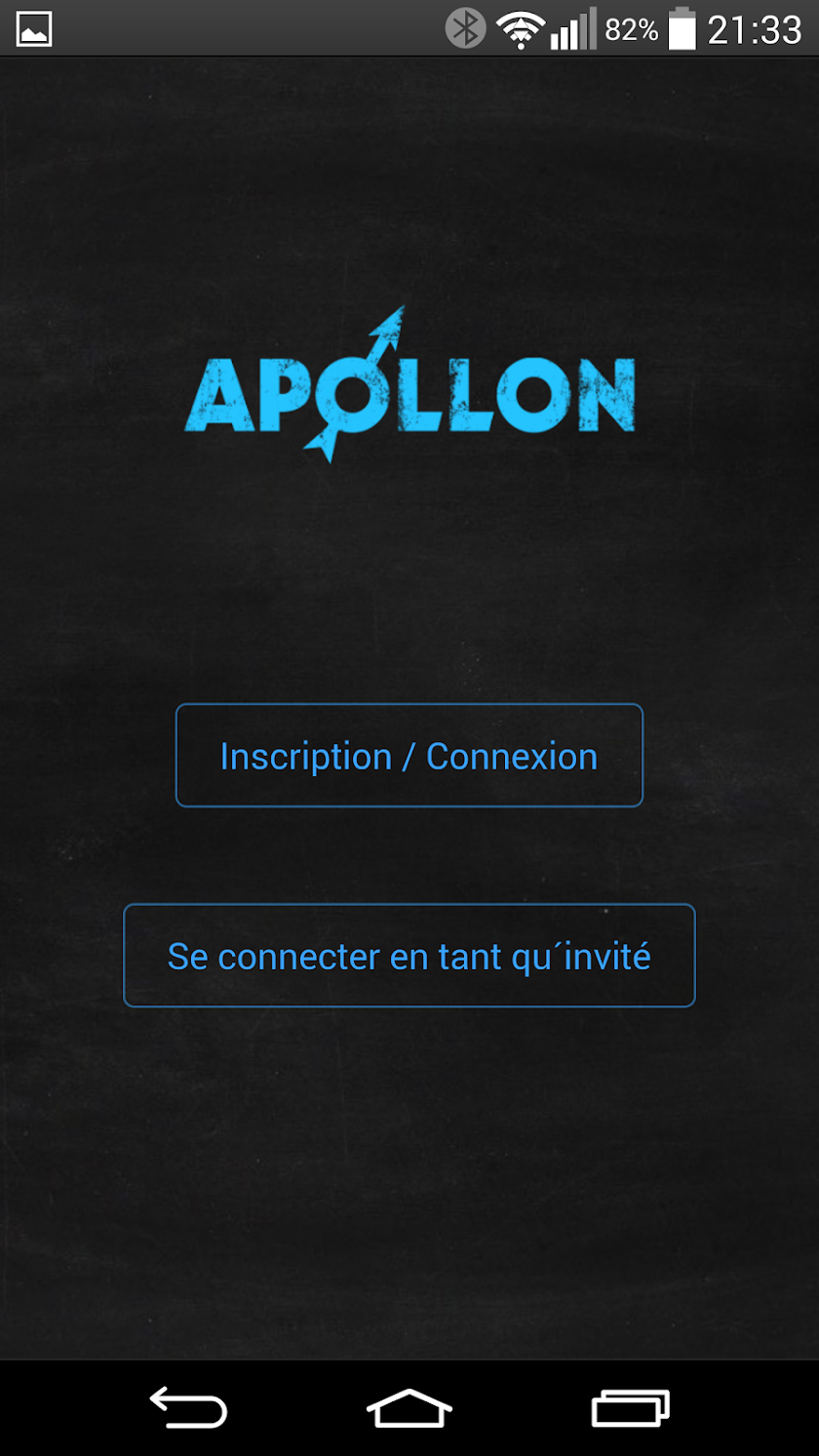 Programme Apollon Screen 1