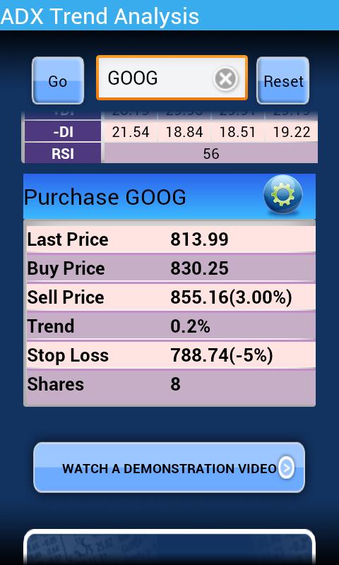 ADX Calculator Pro Screen 2