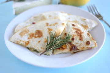 Pear, Brie, and Honey Quesadilla
