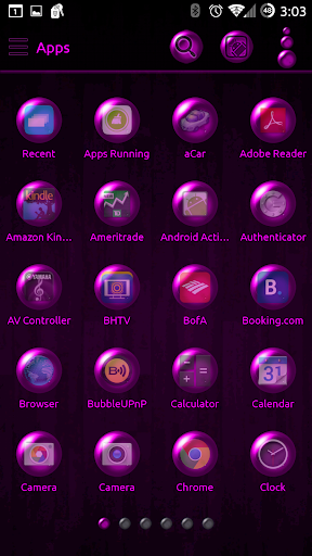 【免費個人化App】GoLauncherEx Theme PinkBallsHD-APP點子