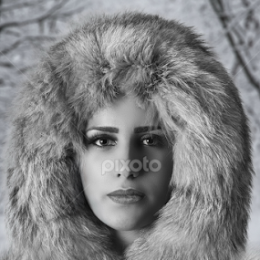  Cold time b&w by Miroslav Potic - Black & White Portraits & People