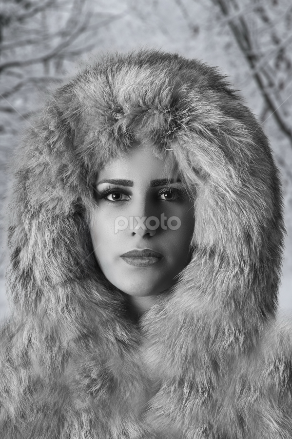  Cold time b&w by Miroslav Potic - Black & White Portraits & People