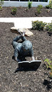 Child Reading Statue