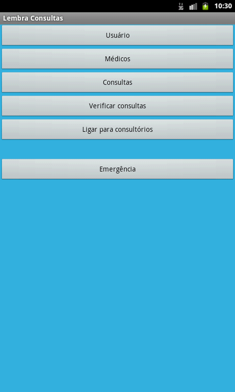 Android application Agenda de Consultas PRO screenshort