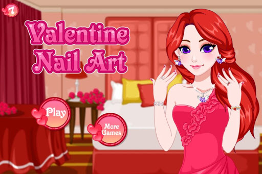 Valentine Nail Art