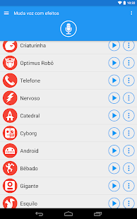 Muda voz com efeitos - screenshot thumbnail