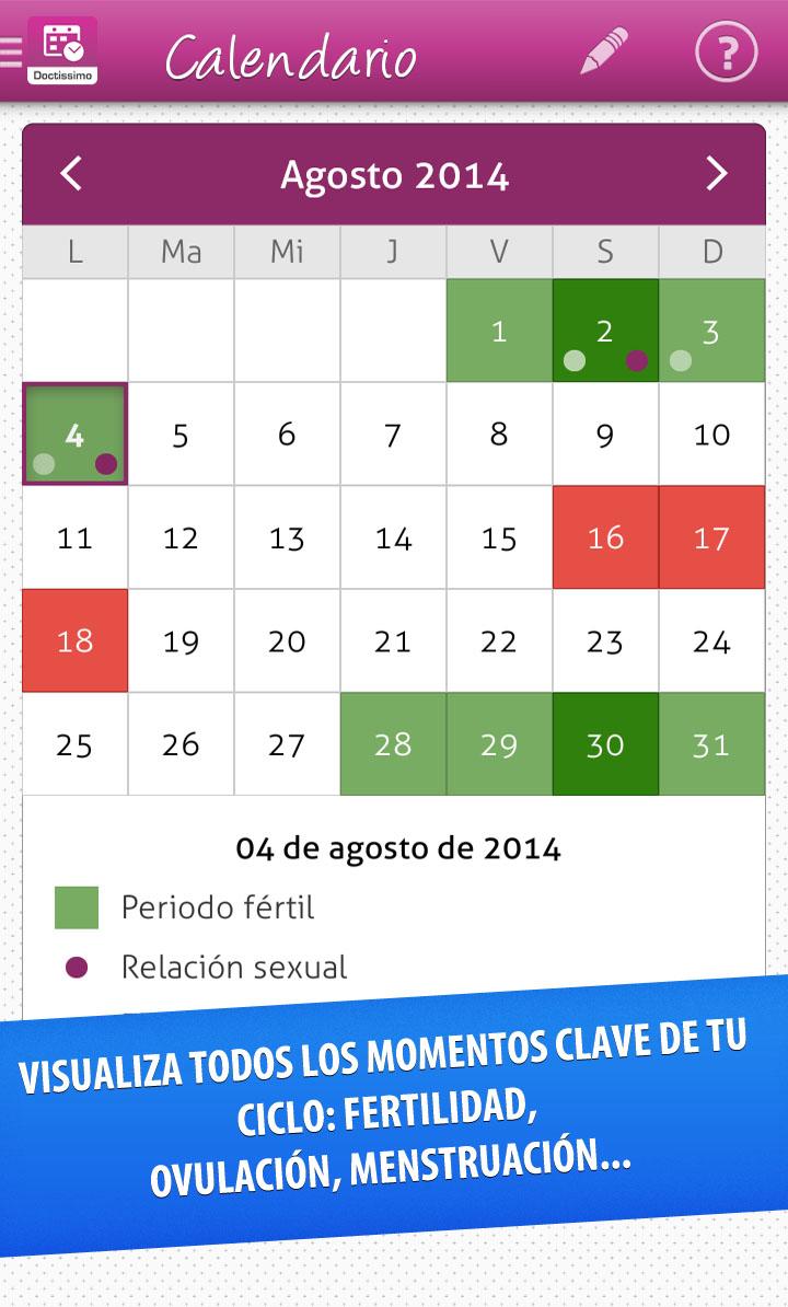 Android application Ovulation screenshort