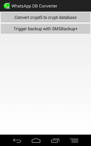 Crypt-DBConverter for Whatsapp