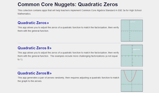 Quadratic Zeros A-SSE 3a