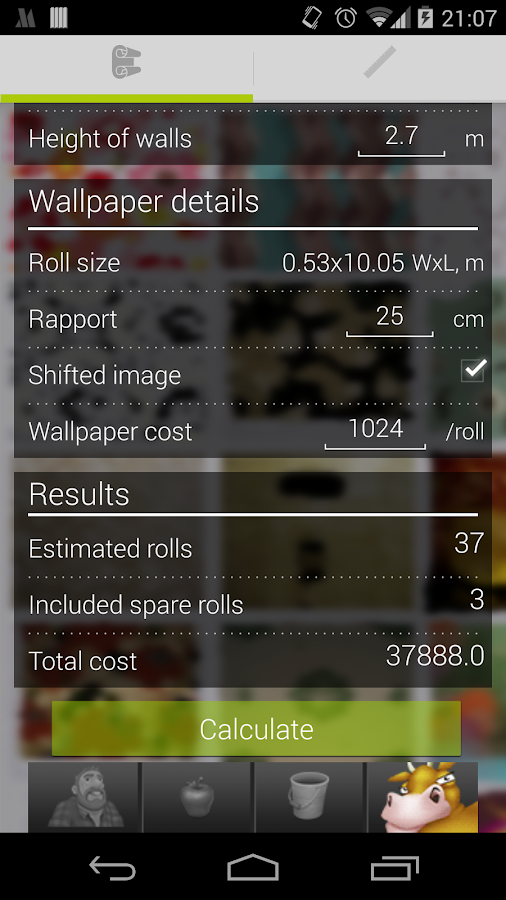 Wallpaper Roll Calculator  Android Apps on Google Play