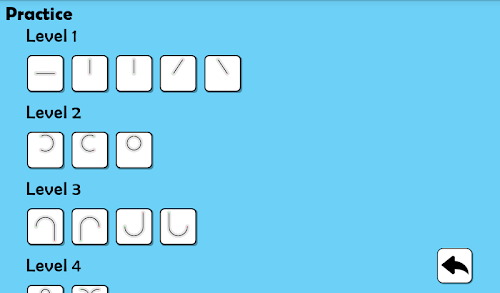 Android application Udys PreGraph Standard screenshort