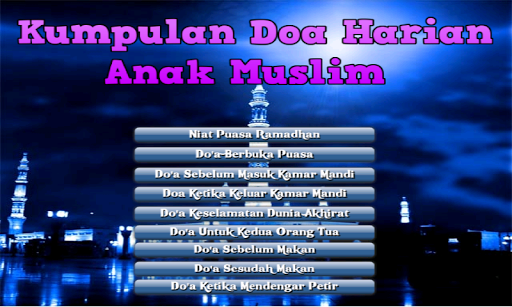 Kumpulan Doa Anak Muslim