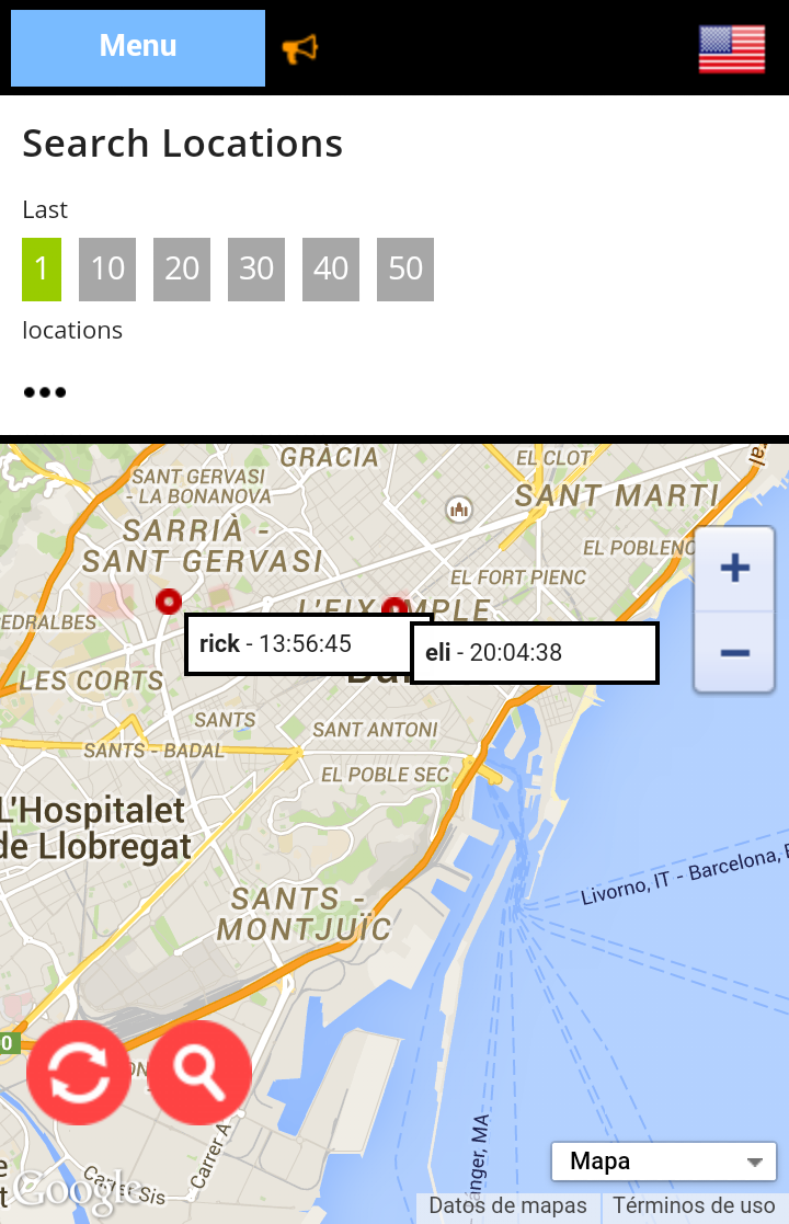 Family Locator Screen 2