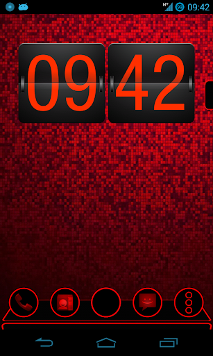 Holo Red Next Launcher Theme