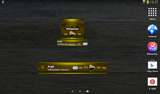 Poweramp widget BLACK YELLOW Screenshots 1
