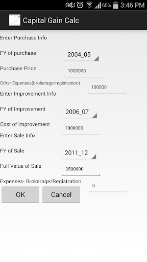 Capital Gain Calculator Lite