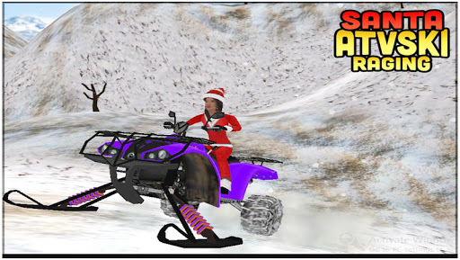 【免費賽車遊戲App】Santa ATV Ski Raging-APP點子