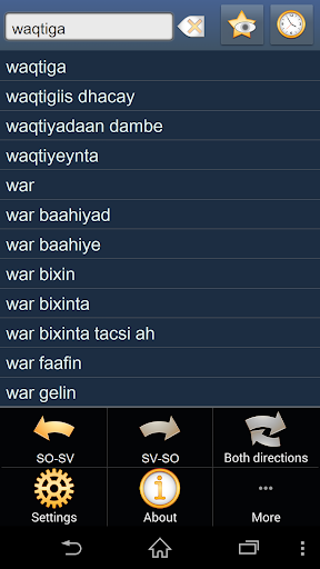 Somali Swedish dictionary