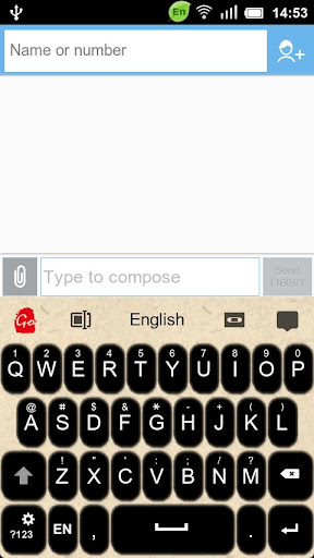 GO Keyboard Ink theme