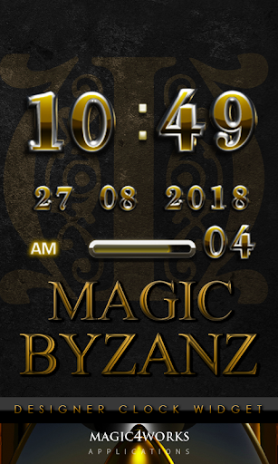 Byzanz Digital Clock Widget