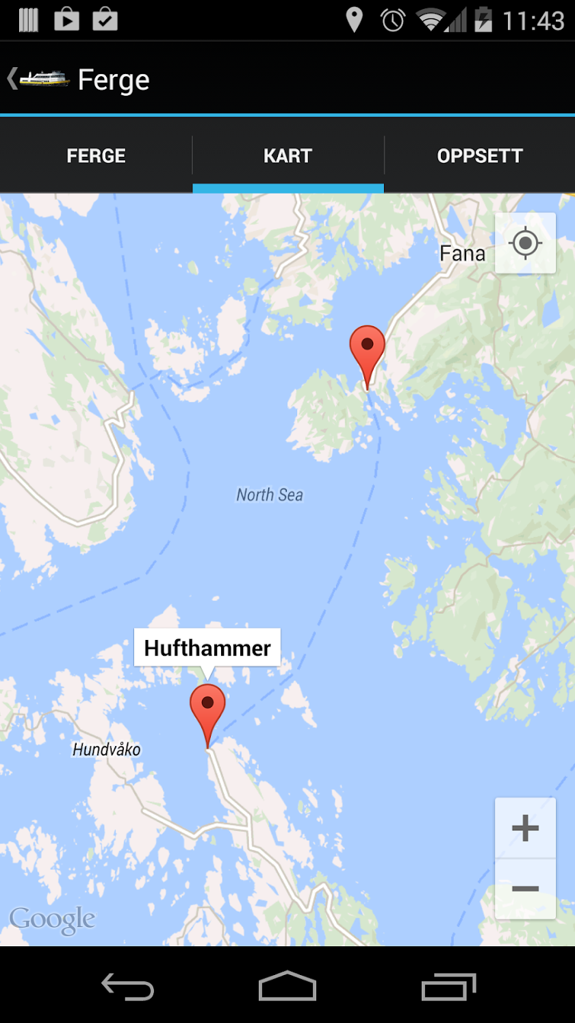 Fergetider Norge Screen 2