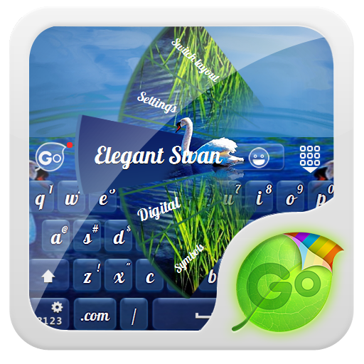 優雅的天鵝 GO Keyboard Theme 個人化 App LOGO-APP開箱王