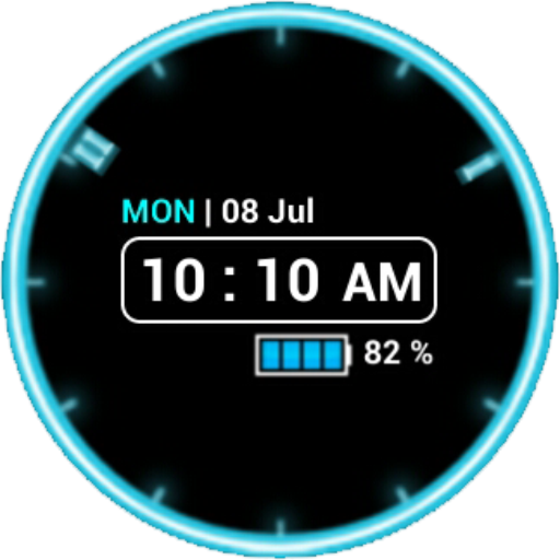 Neon Clock Widget [Free] LOGO-APP點子