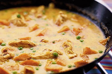 Chicken, sweet potato & coconut curry