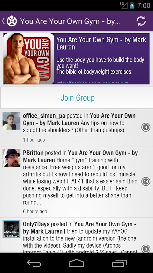    Fitocracy Workout Fitness Log- screenshot  
