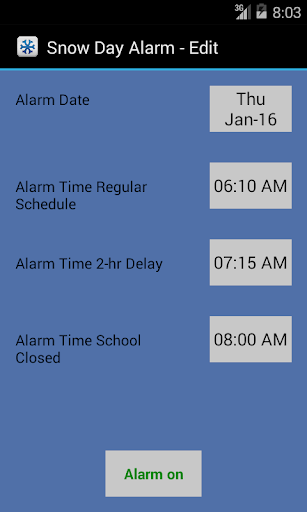 Snow Day Smart Alarm Beta