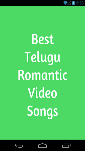 Best Telugu Romantic Videos