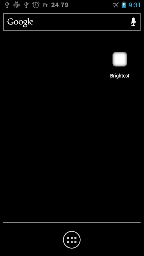 Screen brightness max