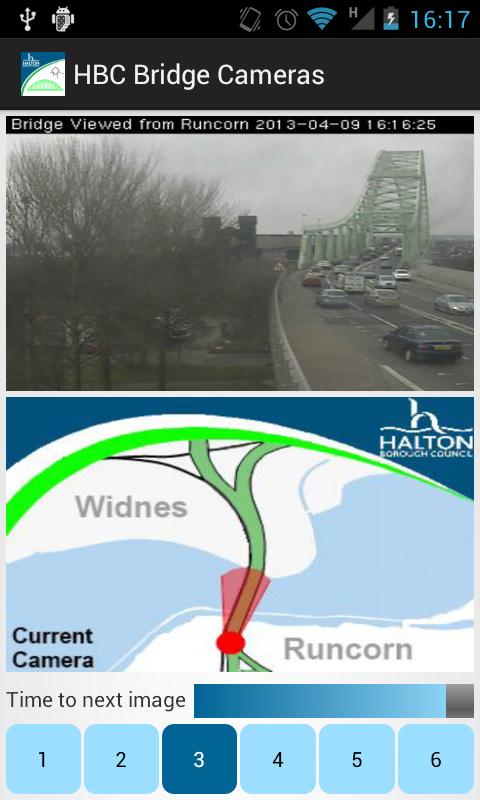 Android application HBC Silver Jubilee Bridge Cams screenshort
