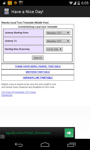 Mumbai Local Trains Time Table