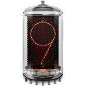 Retro clock. Nixie. Widget