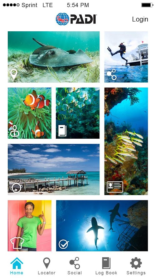 Android application PADI - Scuba Diving Essentials screenshort