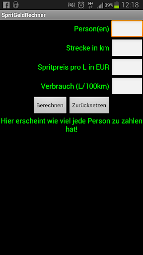 Spritgeldrechner