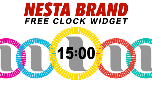 NESTA BRAND快適なロゴ時計-無料！