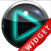 Poweramp Widget Lightblue Glow Mod