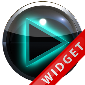 Poweramp Widget Lightblue Glow Download gratis mod apk versi terbaru