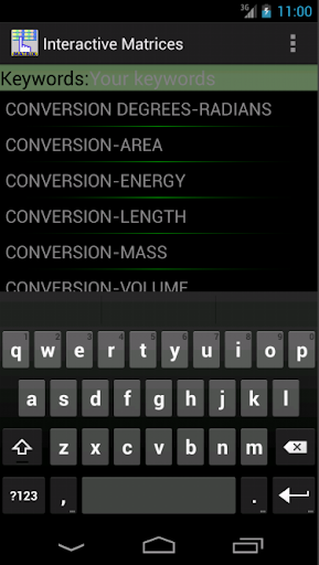 Interactive Matrices