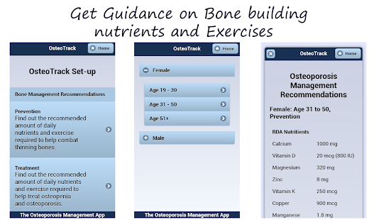 OsteoTrack Manage Osteoporosis