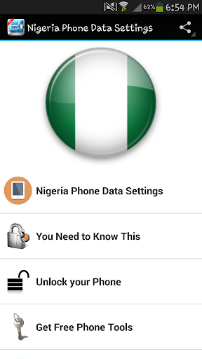 【免費工具App】Nigeria Phone Data Settings-APP點子