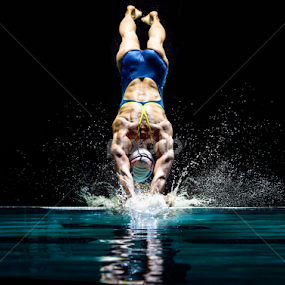 Olympic Gold Medalist Breeja Larson by Jim Harmer - Sports & Fitness Swimming